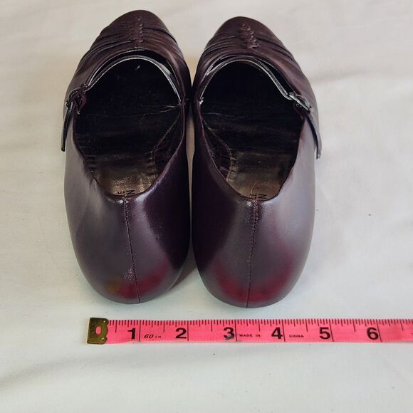 Kenneth Cole Reaction Size 7 Slip-On Plum Wedge Flats Comfort Work Shoes - Picture 5 of 7
